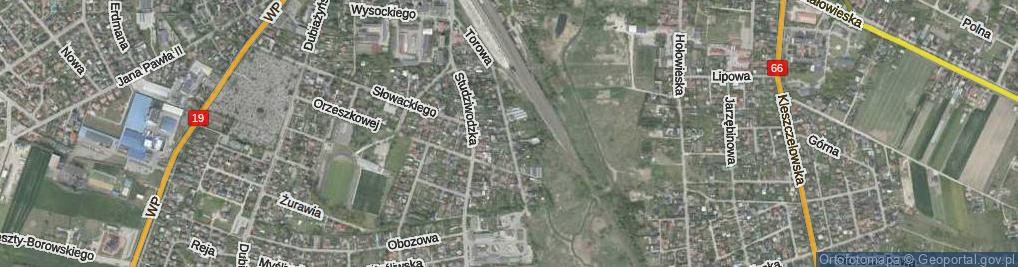 Zdjęcie satelitarne Torowa ul.